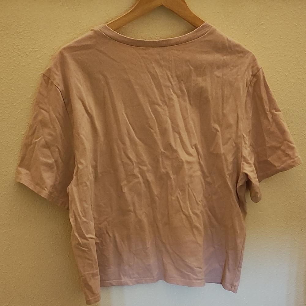 Chic Pink Button-Shoulder Top - Picture 3 of 3
